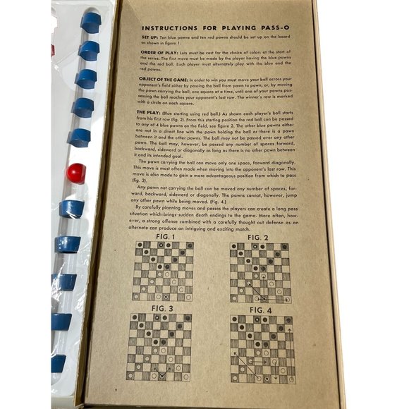 VTG Pass-O Board Game 1960's Game Watkins Strathmore Family Night RARE Pass O - Picture 7 of 9
